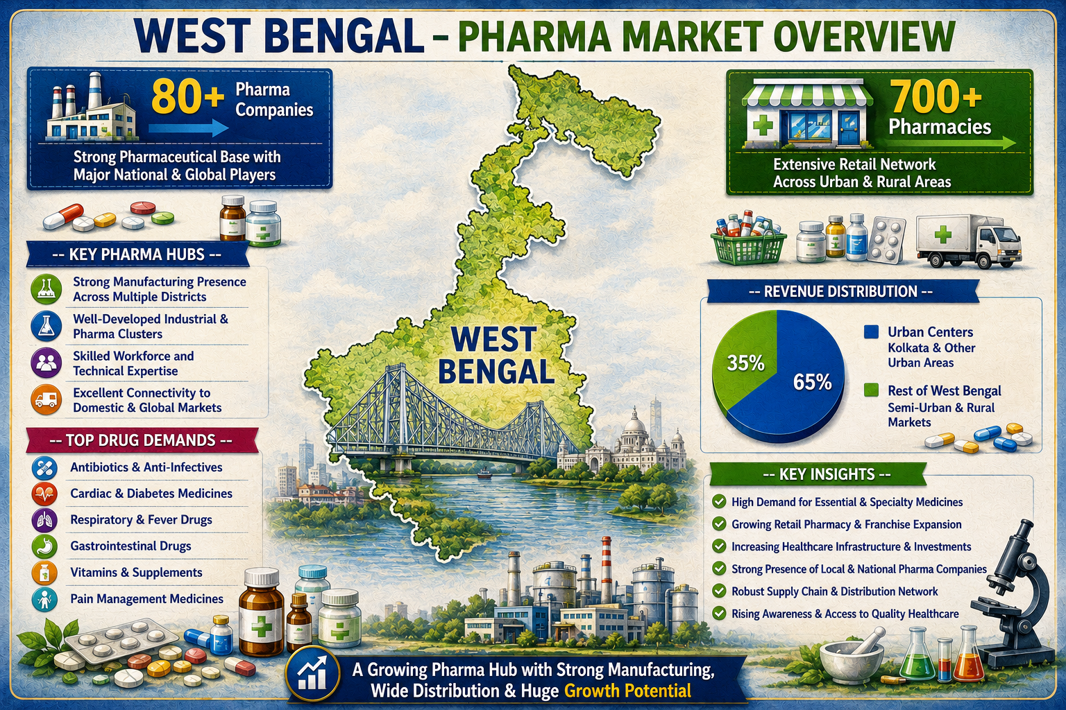 Pharmaceutical market trends in West Bengal